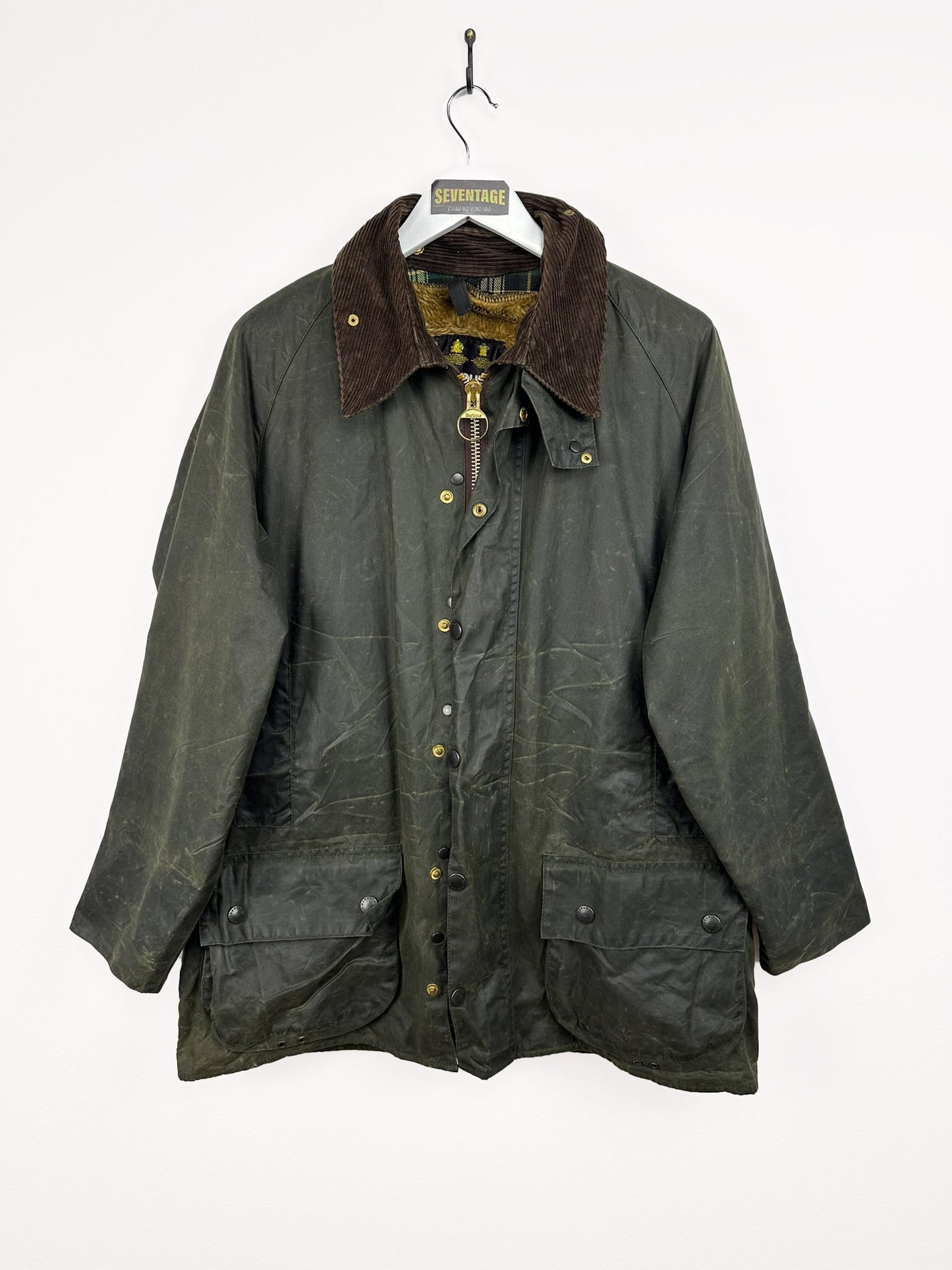 Barbour Beaufort verde imbottito 90s - L
