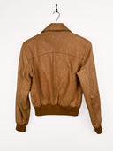 Giacca in pelle cammello donna - M