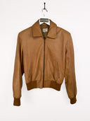 Giacca in pelle cammello donna - M