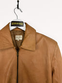 Giacca in pelle cammello donna - M