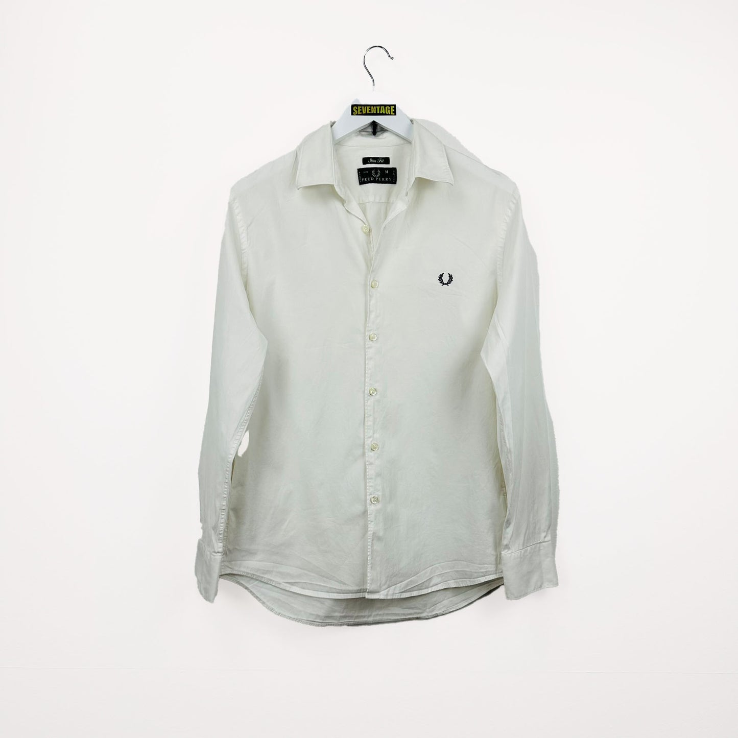 Camicia Fred Perry bianca vintage - M