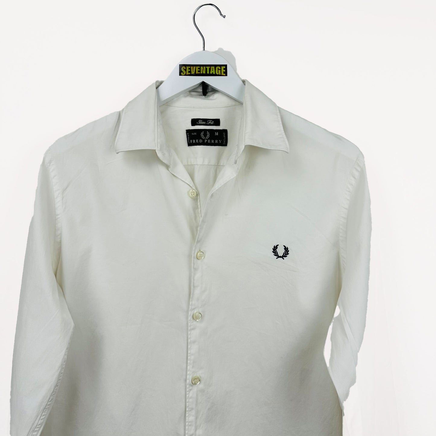 Camicia Fred Perry bianca vintage - M