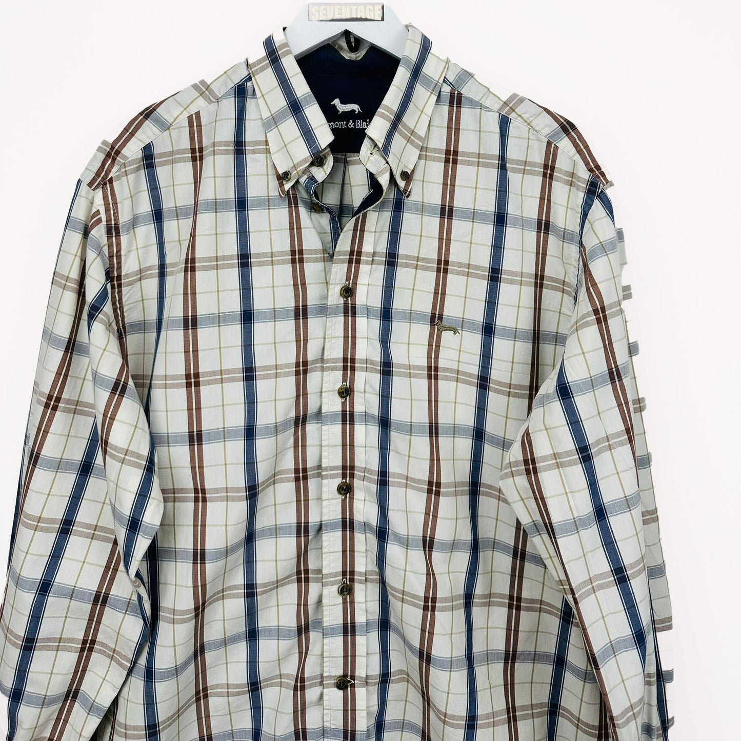 Camicia Harmont & Blaine bianca a quadri - XL