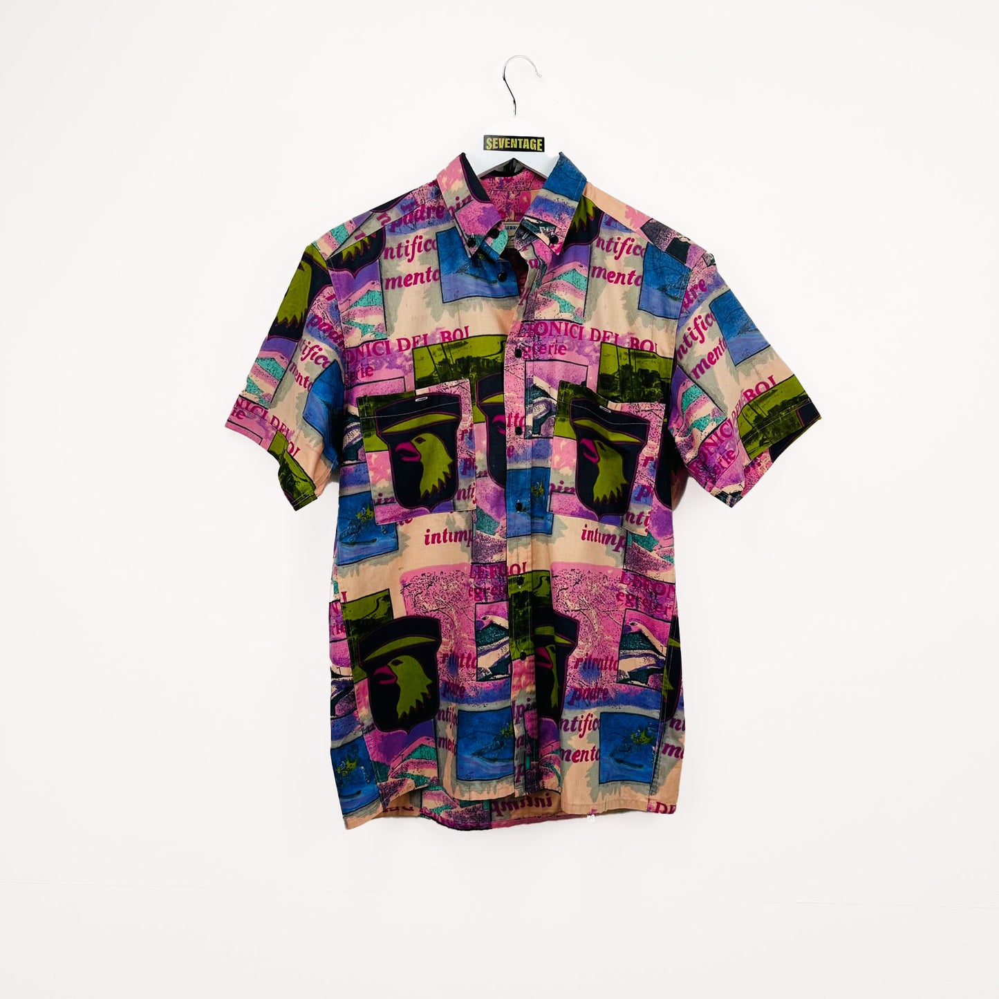 Camicia vintage viola - L