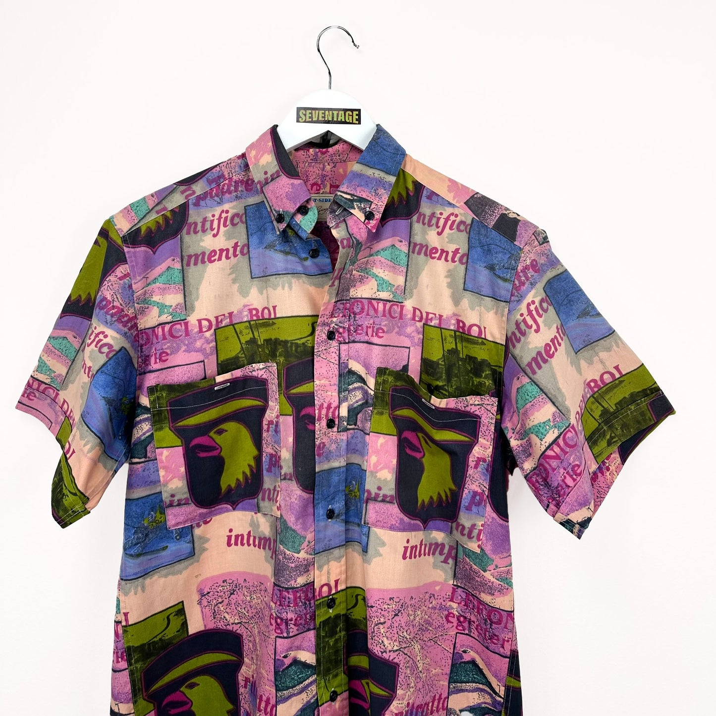 Camicia vintage viola - L