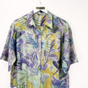 Camicia viola multicolor vintage donna - XXL