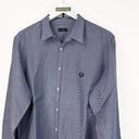 Camicia Fred Perry blu a righe - L