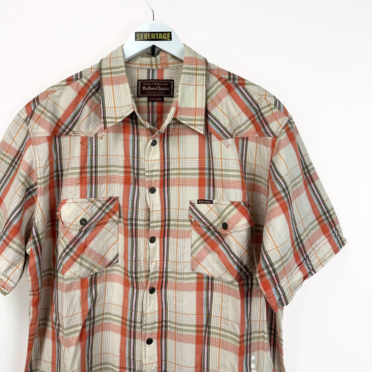 Camicia Marlboro Classics a quadri vintage - XXXL