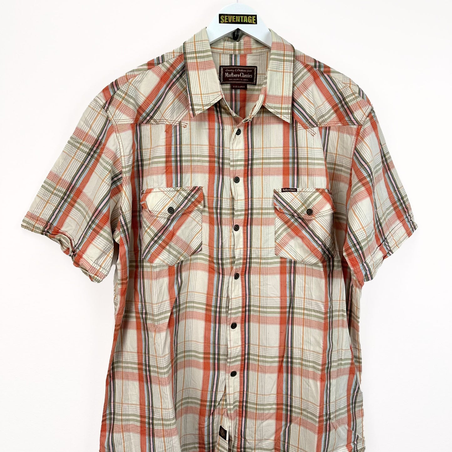 Camicia Marlboro Classics a quadri vintage - XXXL