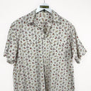 Camicia panna con fiorellini - L
