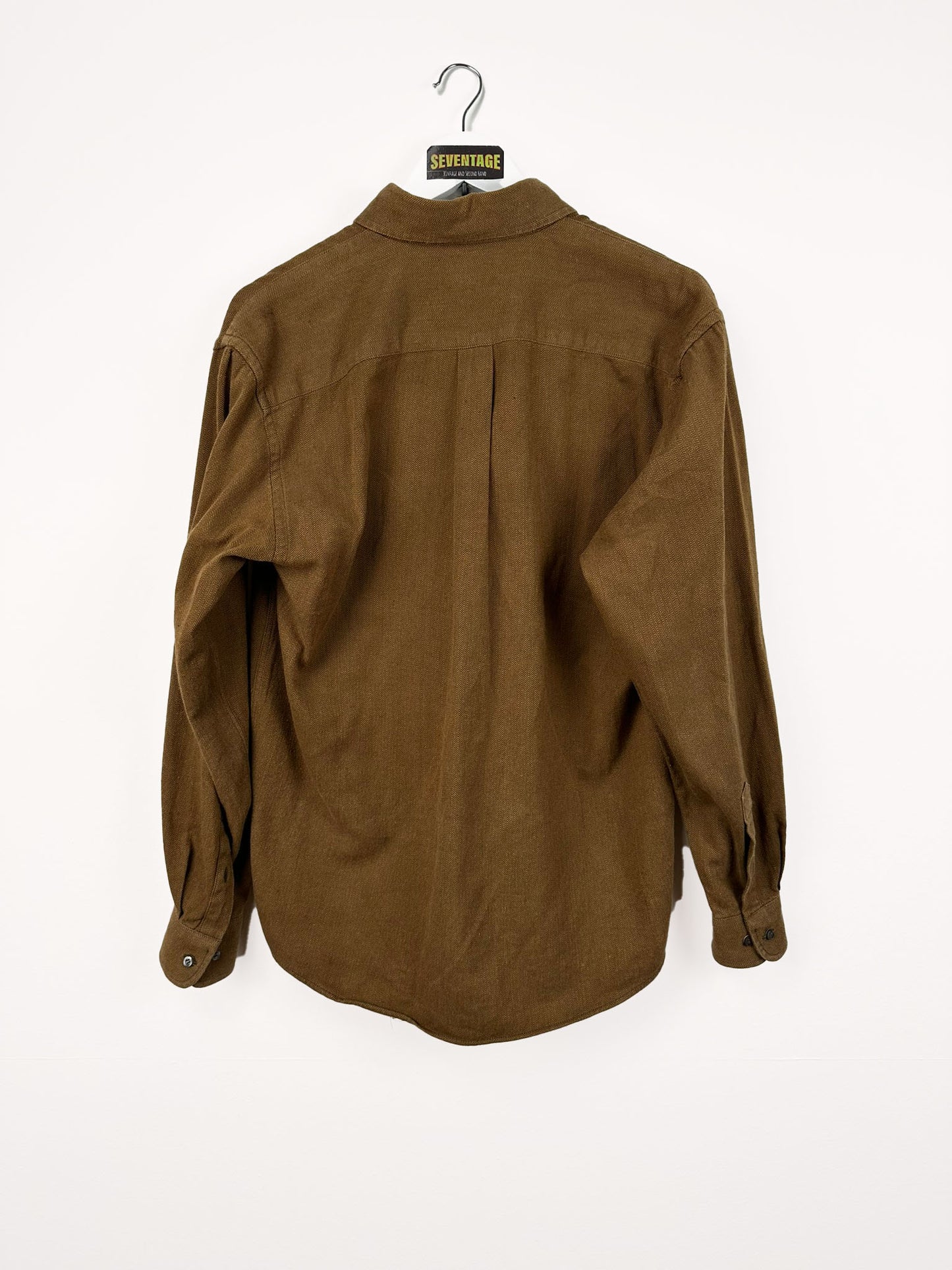Camicia Sergio Tacchini marrone 90s - M