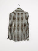 Camicia vintage bianca beige - L