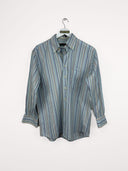 Camicia azzurra a righe 00s - M