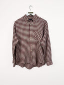 Camicia in flanella a quadretti beige - M