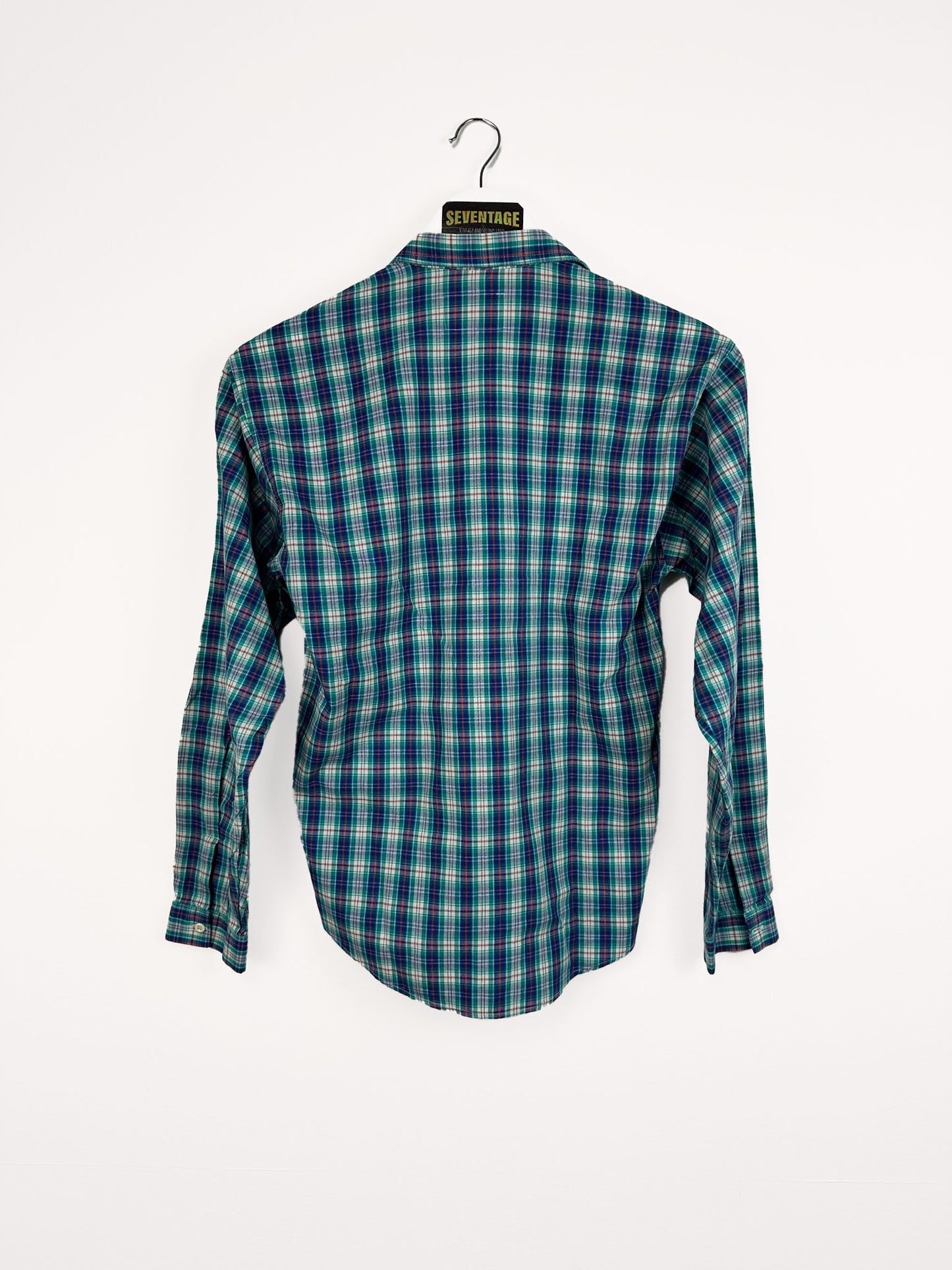 Camicia blu a quadri Perkes 90s - XS