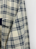 Camicia blu a quadri ricamo Paperino 90s donna - L