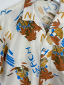Camicia bianca summer palme - S