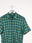 Camicia vintage verde a quadretti - M