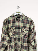 Camicia in flanella beige - L