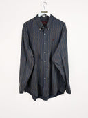 Camicia Marlboro marrone a righe -XXXL
