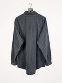 Camicia Marlboro marrone a righe -XXXL