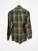 Camicia vintage verde a quadri - M