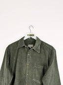 Camicia verde a costine 90s - L