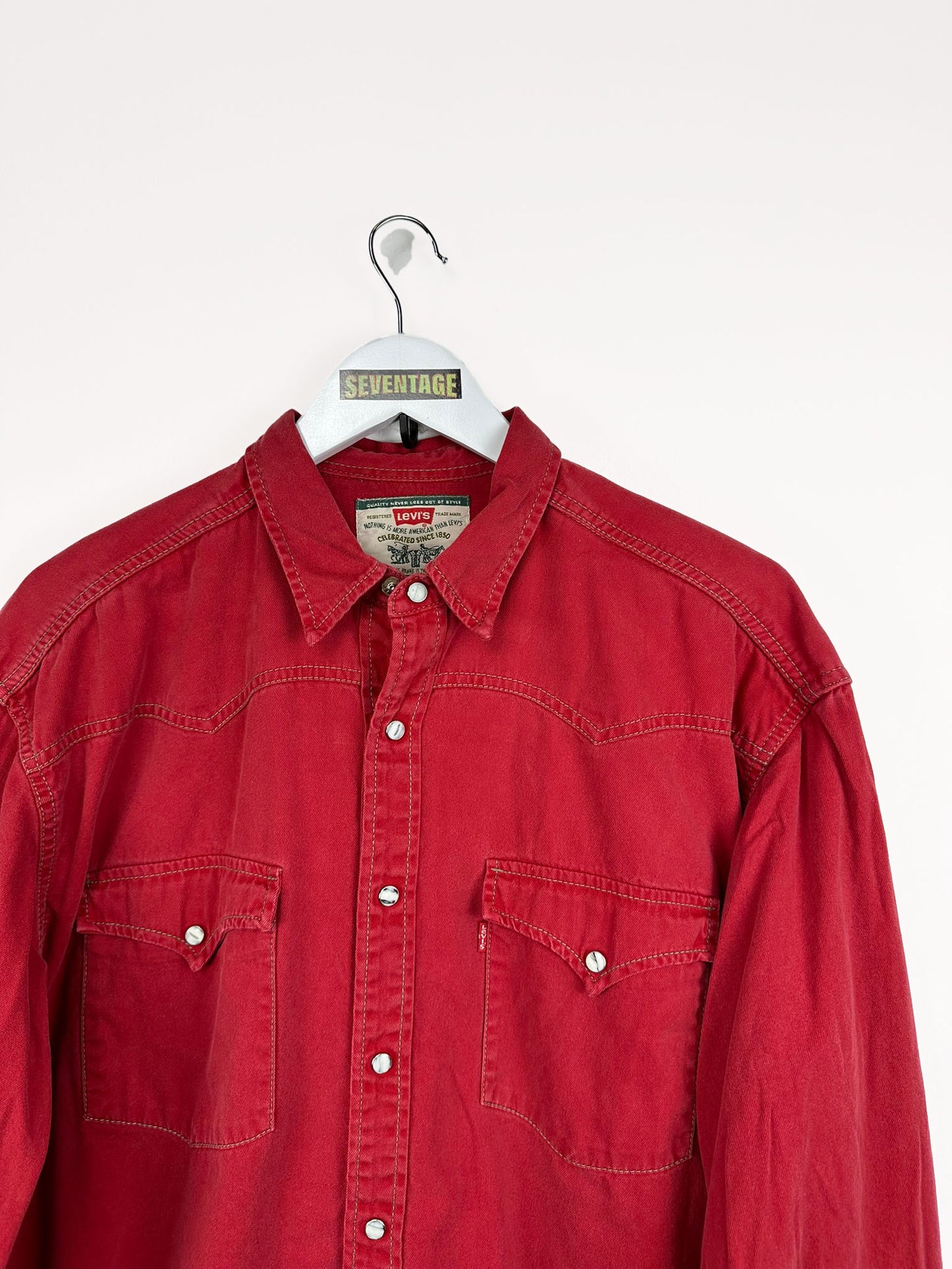 Camicia Levi's rossa 80s - L