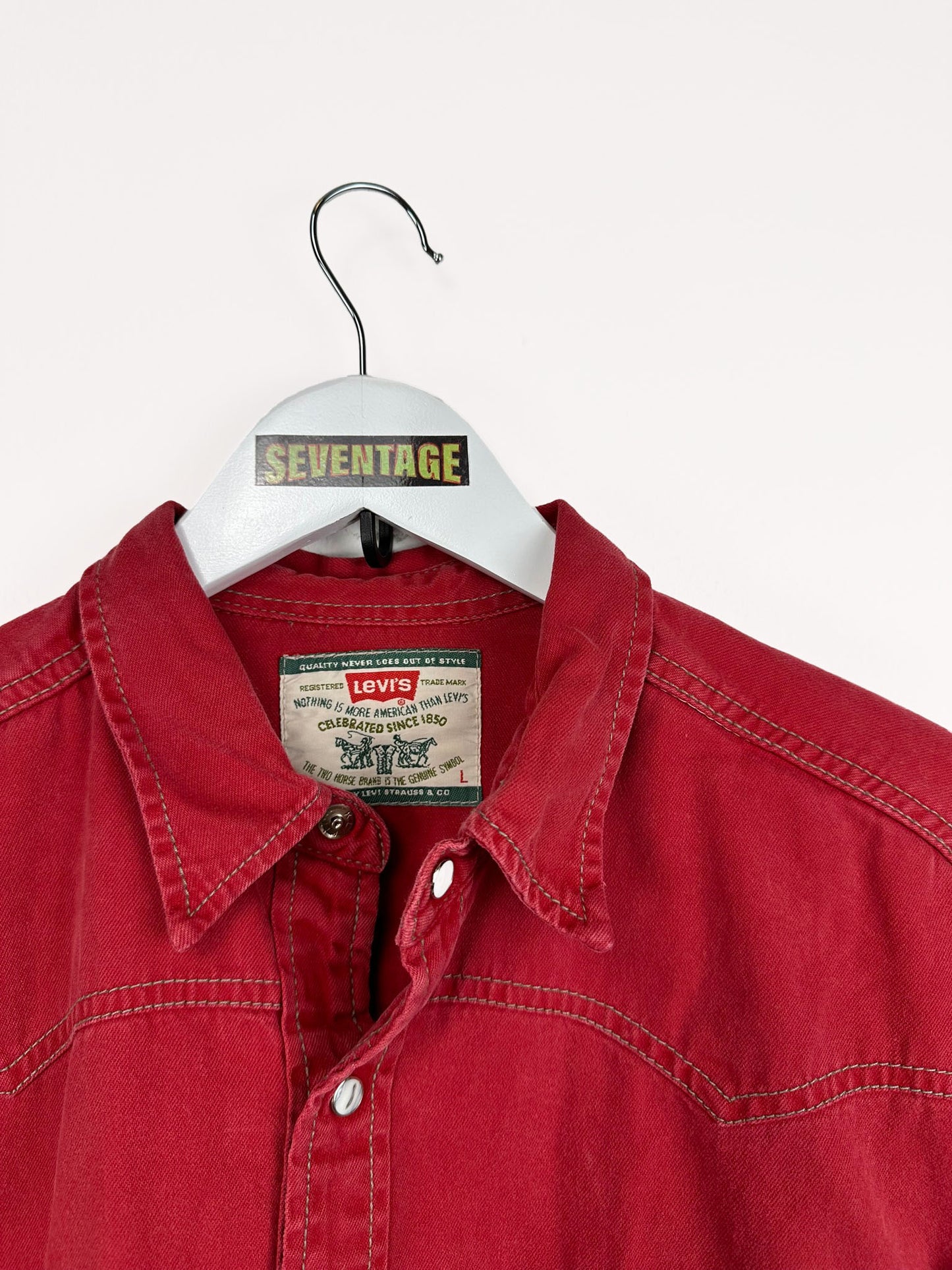 Camicia Levi's rossa 80s - L