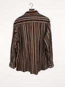 Camicia in velluto a righe - XL
