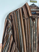 Camicia in velluto a righe - XL