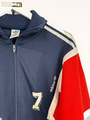 Felpa Adidas blu rossa 90s - M
