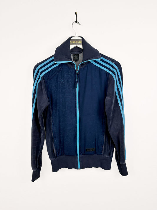 Felpa Adidas blu grigia 00s - XS