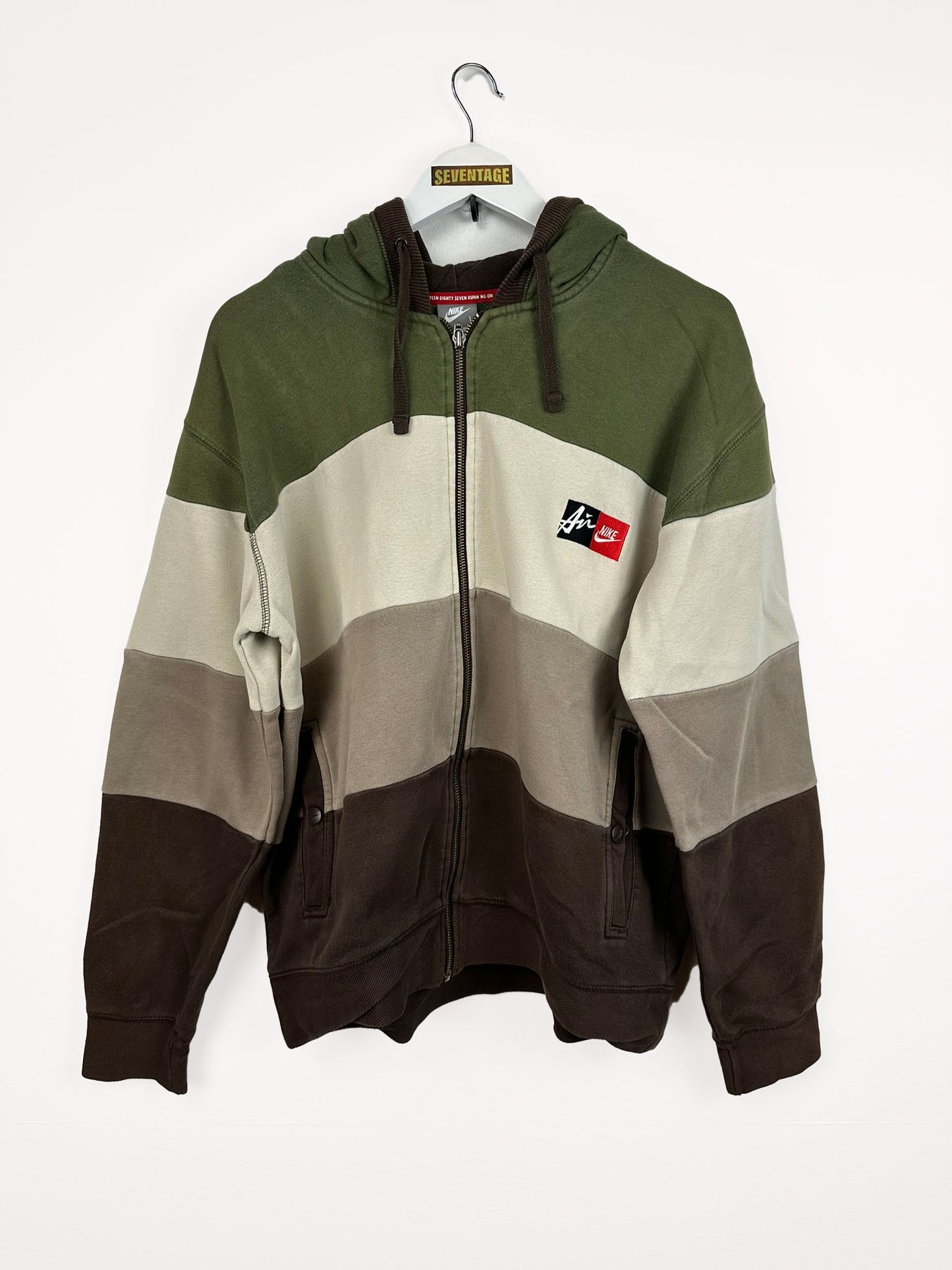 Felpa Nike verde beige - L
