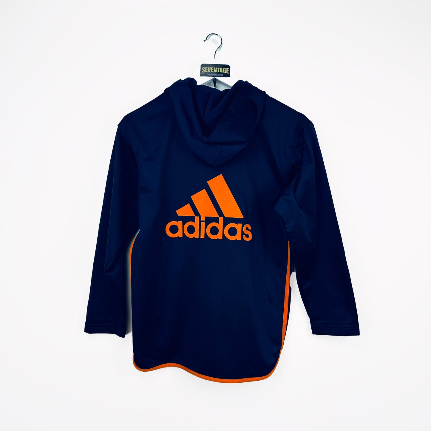 Felpa Adidas blu arancio 90s - M