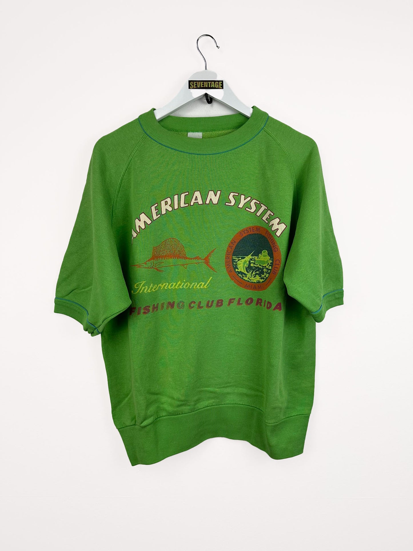 Felpa American System verde 80s - L