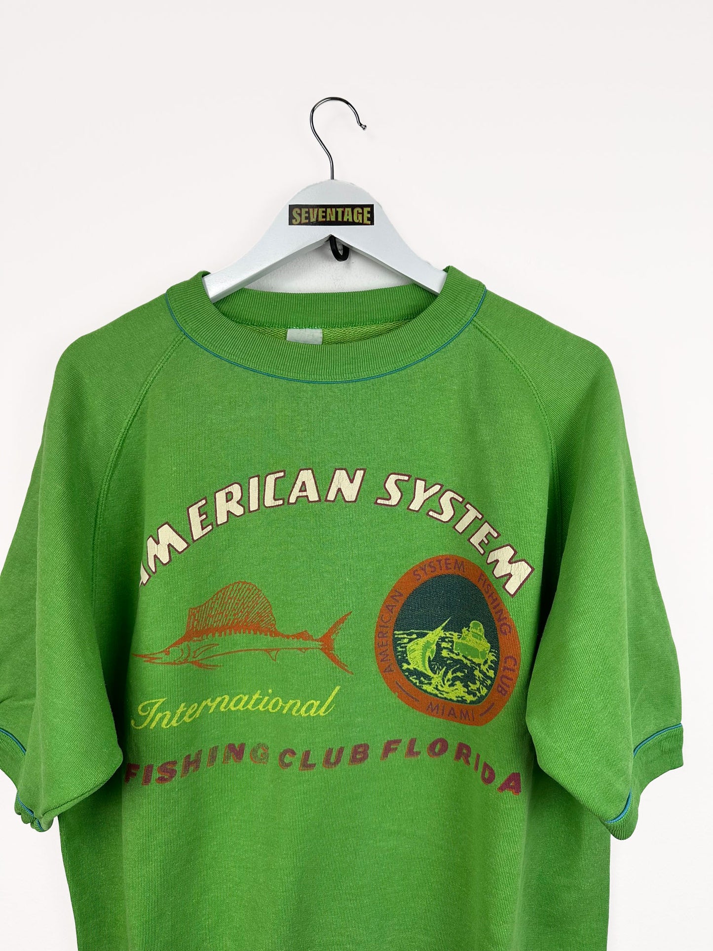 Felpa American System verde 80s - L