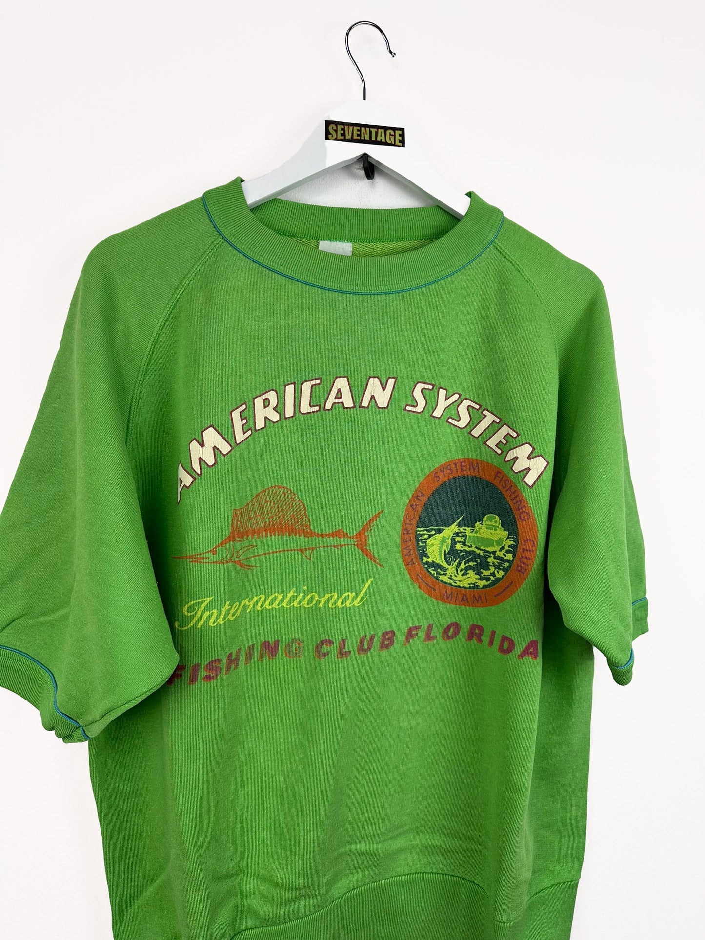 Felpa American System verde 80s - L