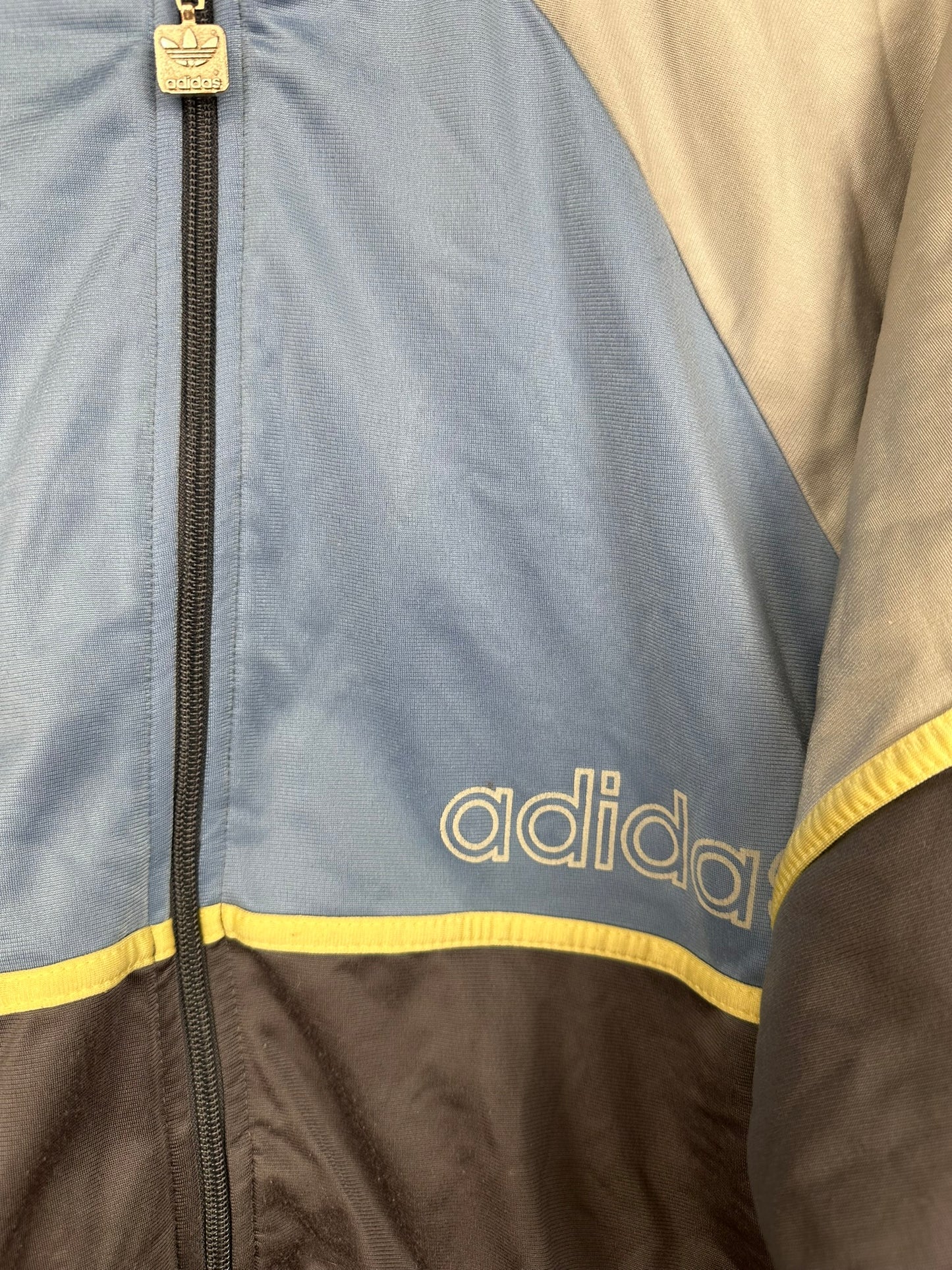 Felpa Adidas grigia blu - M