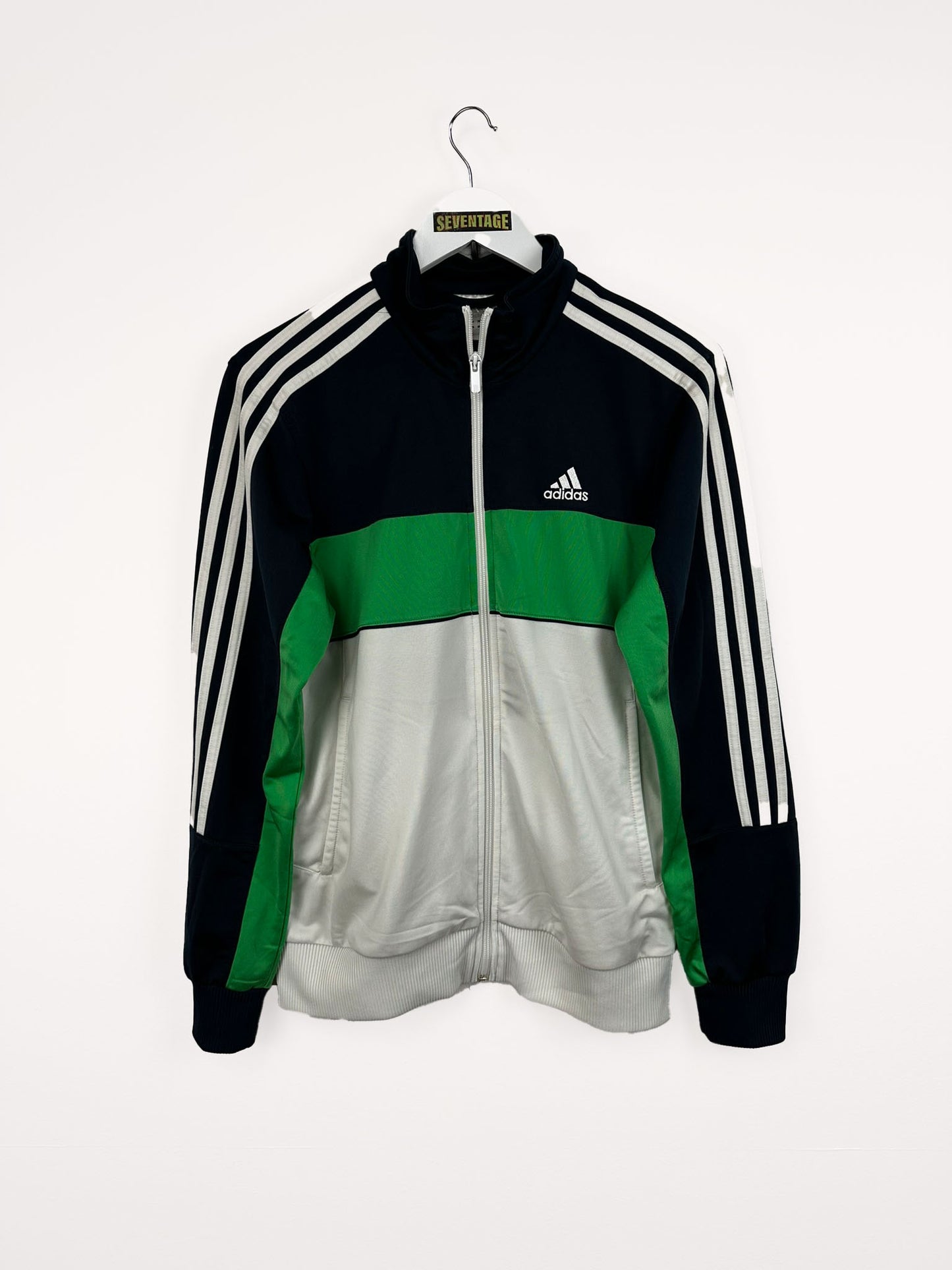 Felpa Adidas blu verde - S