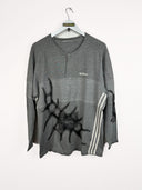 Felpa Adidas grigia custom - XL