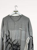 Felpa Adidas grigia custom - XL