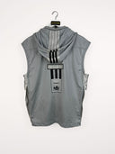 Felpa gilet Adidas grigia 90s - XL