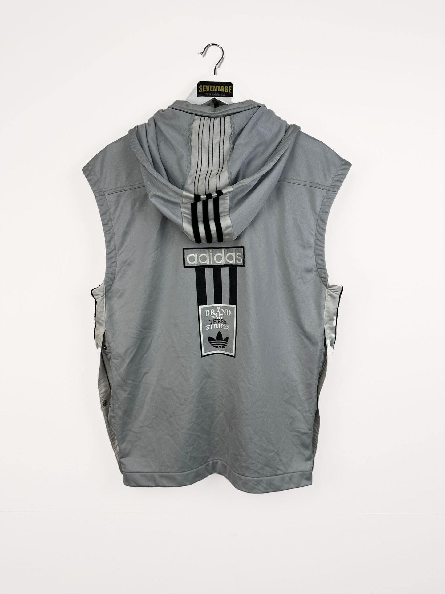 Felpa gilet Adidas grigia 90s - XL