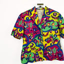 Giacca camicia handmade floreale donna - M