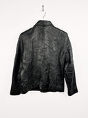 Giacca in pelle nera donna (24) - L