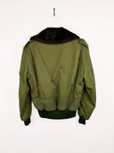 Bomber verde con pelo donna - M