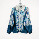 Giacca vintage bianca blu 90s - XL