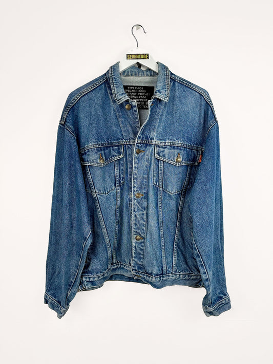 Giacca in denim jeans vintage - L