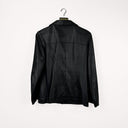 Giacca in pelle nera donna - M